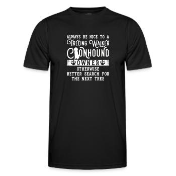 Arboriculture Walker Coonhound - T-shirt sport Homme - noir - Devant - AI Model Male 178 dark (178cm)