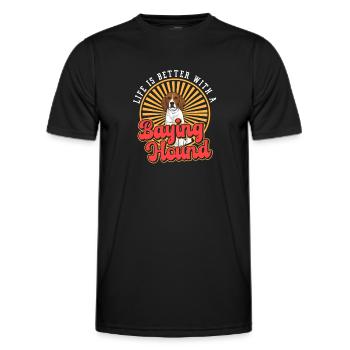 Arboriculture Walker Coonhound - T-shirt sport Homme - noir - Devant - AI Model Male 178 dark (178cm)