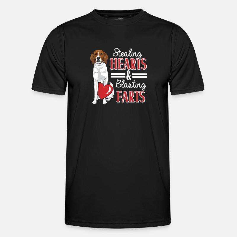 Treeing Walker Coonhound - Männer Funktions-T-Shirt - Schwarz