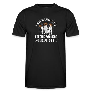 Treeing Walker Coonhound - Men's Functional T-Shirt - black - Front - AI Model Male 178 dark (178cm)
