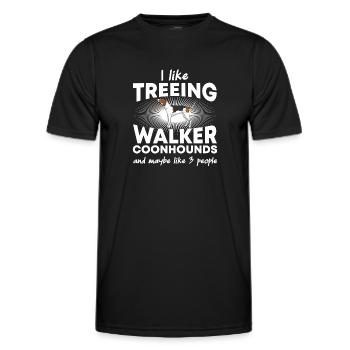 Arboriculture Walker Coonhound - T-shirt sport Homme - noir - Devant - AI Model Male 178 dark (178cm)