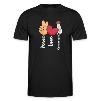 Arboriculture Walker Coonhound - T-shirt sport Homme - noir - Devant - AI Model Male 178 dark (178cm)
