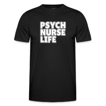 Krankenschwester Psych Nurse Life - Men's Functional T-Shirt - black - Front - AI Model Male 178 dark (178cm)