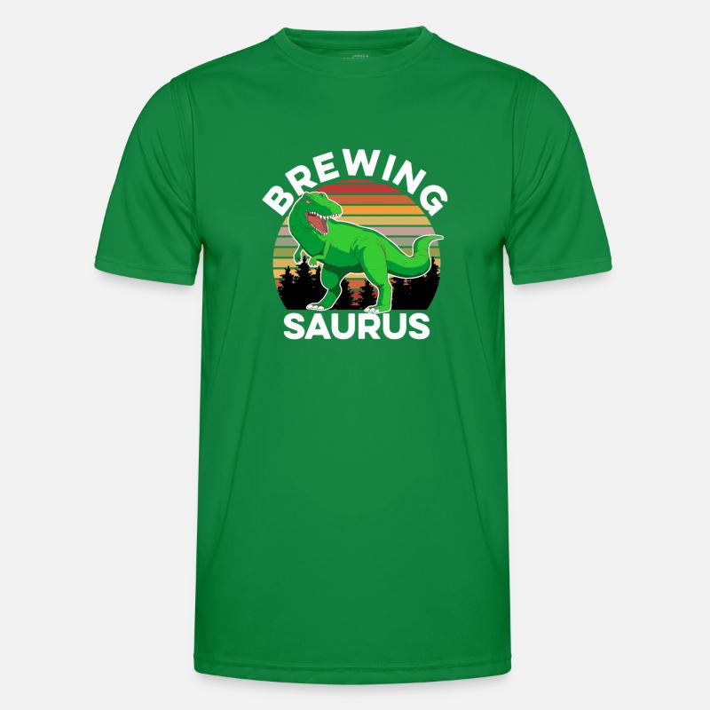 Saurus Graphic Homebrewing Winemaking Brewery Craf Männer Funktions-T-Shirt