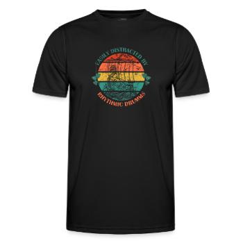 Festival de course de bateaux-dragons Bateau dragon - T-shirt sport Homme - noir - Devant - AI Model Male 178 dark (178cm)