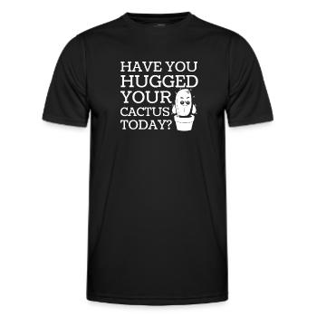 Kaktus Garten Saftig - Männer Funktions-T-Shirt - Schwarz - Vorne - AI Model Male 178 dark (178cm)