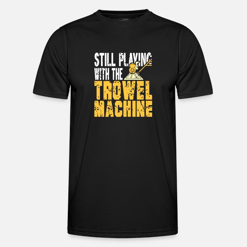 Conception de construction en béton pour les travailleurs de la construction et les chantiers de construction T-shirt sport Homme