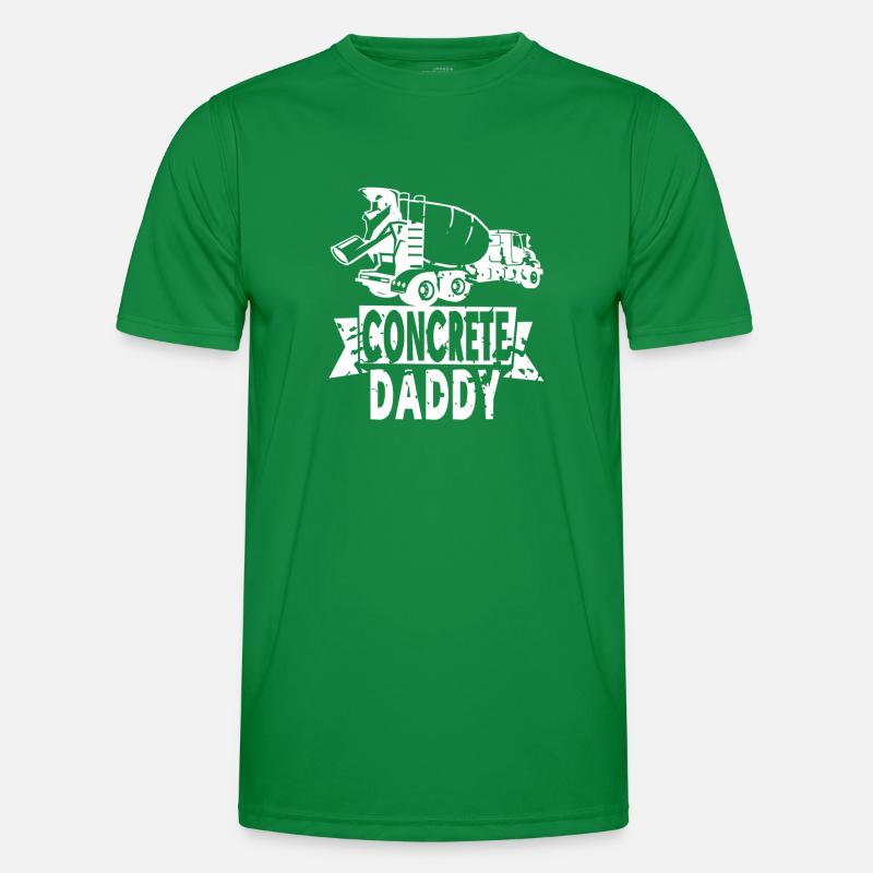 Conception de construction en béton pour les travailleurs de la construction et les chantiers de construction T-shirt sport Homme