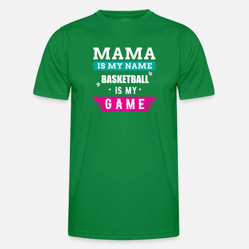 Basketball Mama Spruch Männer Funktions-T-Shirt