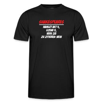 Schwarzer Humor Ironie - Männer Funktions-T-Shirt - Schwarz - Vorne - AI Model Male 178 dark (178cm)