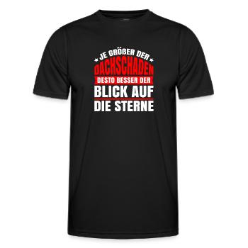 Schwarzer Humor Ironie - Männer Funktions-T-Shirt - Schwarz - Vorne - AI Model Male 178 dark (178cm)