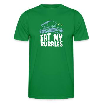 Pontoon boat eat my bubbles - Men's Functional T-Shirt - kelly green - Front - AI Model Male 178 dark (178cm)