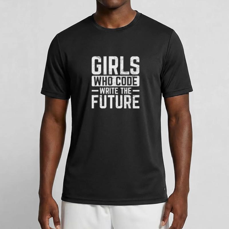 Girl Coder Write The Future Software Programmer Co Männer Funktions-T-Shirt