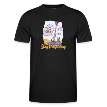 Schürfer Schürfen Schatz - Männer Funktions-T-Shirt - Schwarz - Vorne - AI Model Male 178 dark (178cm)