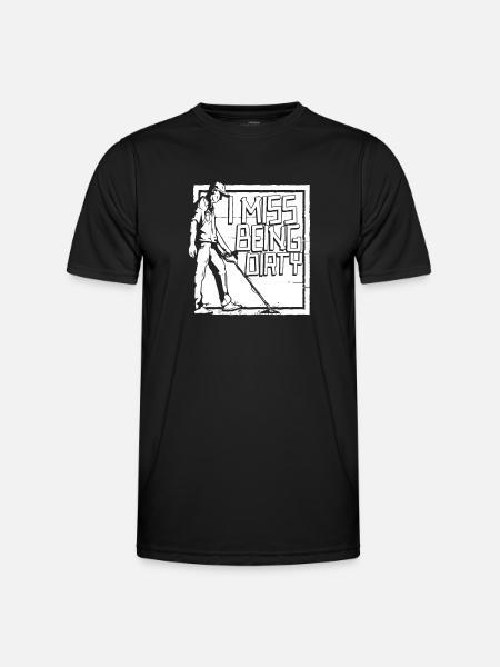 Prospectors Digging Treasure - Men's Functional T-Shirt - black