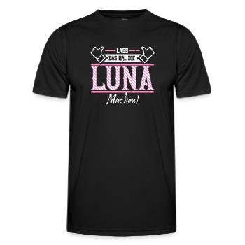 Luna Geschenkidee Geschenk Geburtstag - Männer Funktions-T-Shirt - Schwarz - Vorne - AI Model Male 178 dark (178cm)