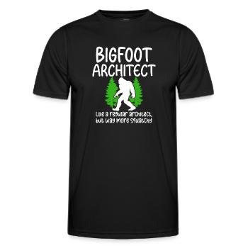 Bigfoot Party fournit Bigfoot Architect - T-shirt sport Homme - noir - Devant - AI Model Male 178 dark (178cm)