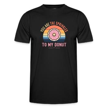 You Are The Sprinkles To My Donut - Men's Functional T-Shirt - black - Front - AI Model Male 178 dark (178cm)