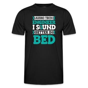 Sound Engineer Studio Producer Audio Tech Engineer - Männer Funktions-T-Shirt - Schwarz - Vorne - AI Model Male 178 dark (178cm)