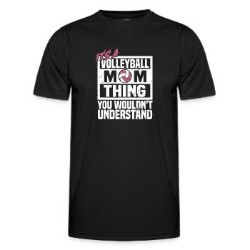 Volleyball Volleyball Player Volleyball Mama - T-shirt sport Homme - noir - Devant - AI Model Male 178 dark (178cm)