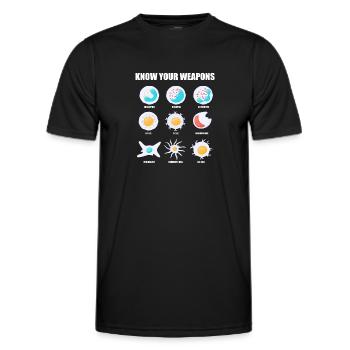 Biology Biologist Children Biology - Men's Functional T-Shirt - black - Front - AI Model Male 178 dark (178cm)