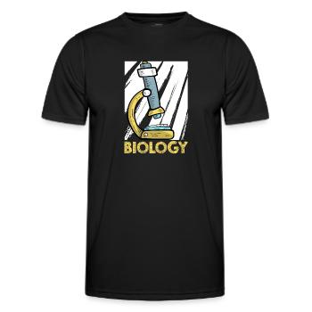 Biology Biologist Children Biology - Men's Functional T-Shirt - black - Front - AI Model Male 178 dark (178cm)
