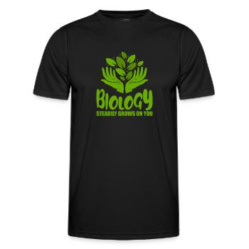 Biologie Biologe Kinder Biologie - Männer Funktions-T-Shirt - Schwarz - Vorne - AI Model Male 178 dark (178cm)