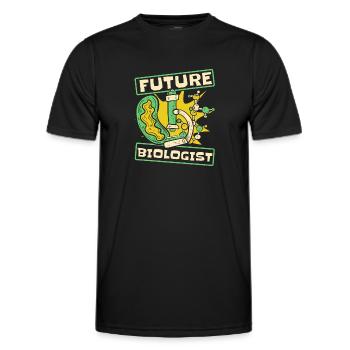 Biologie Biologe Kinder Biologie - Männer Funktions-T-Shirt - Schwarz - Vorne - AI Model Male 178 dark (178cm)