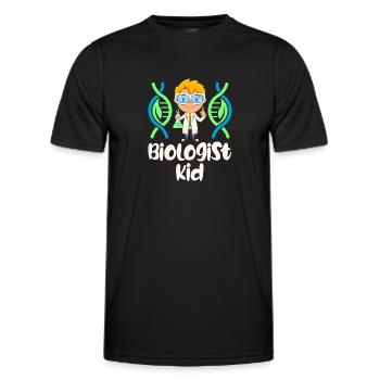 Biologie Biologe Kinder Biologie - Männer Funktions-T-Shirt - Schwarz - Vorne - AI Model Male 178 dark (178cm)
