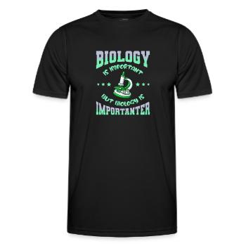 Biologie Biologe Kinder Biologie - Männer Funktions-T-Shirt - Schwarz - Vorne - AI Model Male 178 dark (178cm)