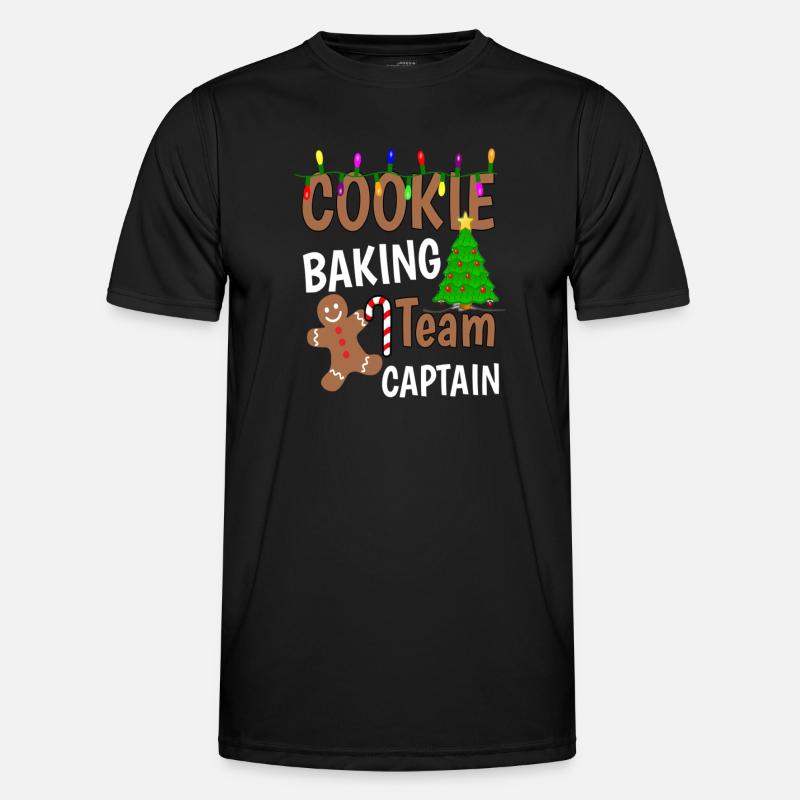 Christmas Cookie Baking Team Captain - Men's Functional T-Shirt - black