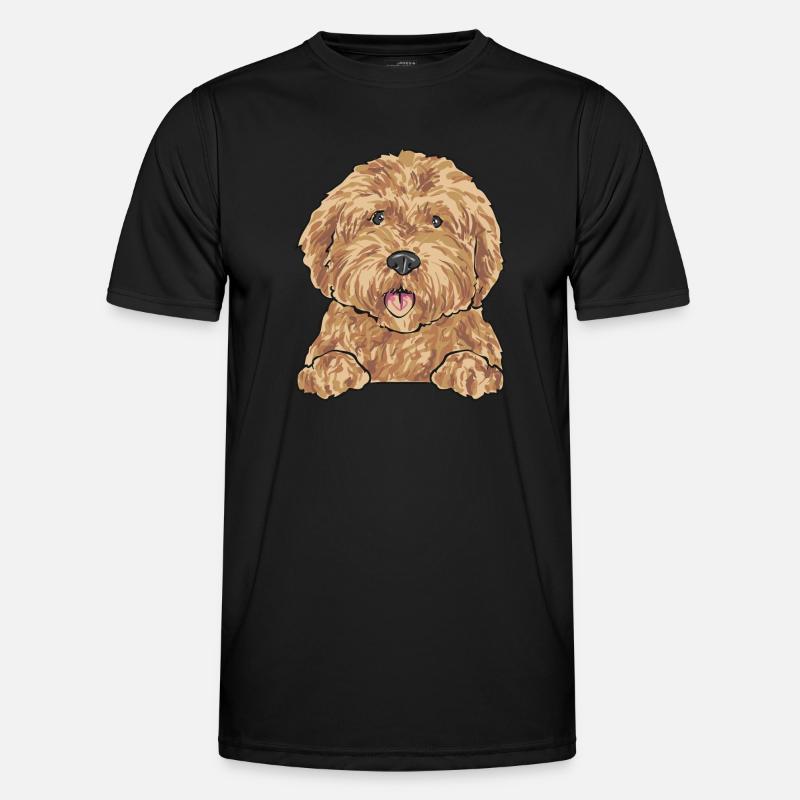 Goldendoodle Hund Geschenk - Männer Funktions-T-Shirt - Schwarz