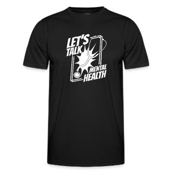 infirmier - T-shirt sport Homme - noir - Devant - AI Model Male 178 dark (178cm)