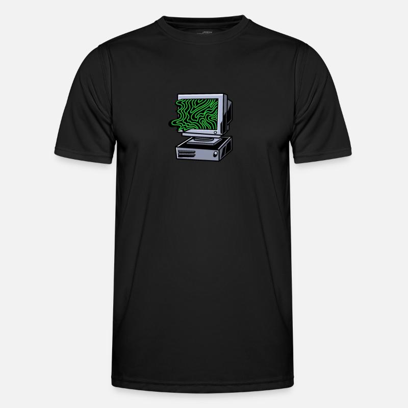 Entwickler Coder Programmierer - Männer Funktions-T-Shirt - Schwarz