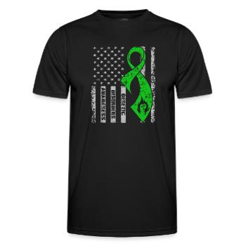 Sensibilisation aux maladies génétiques - T-shirt sport Homme - noir - Devant - AI Model Male 178 dark (178cm)