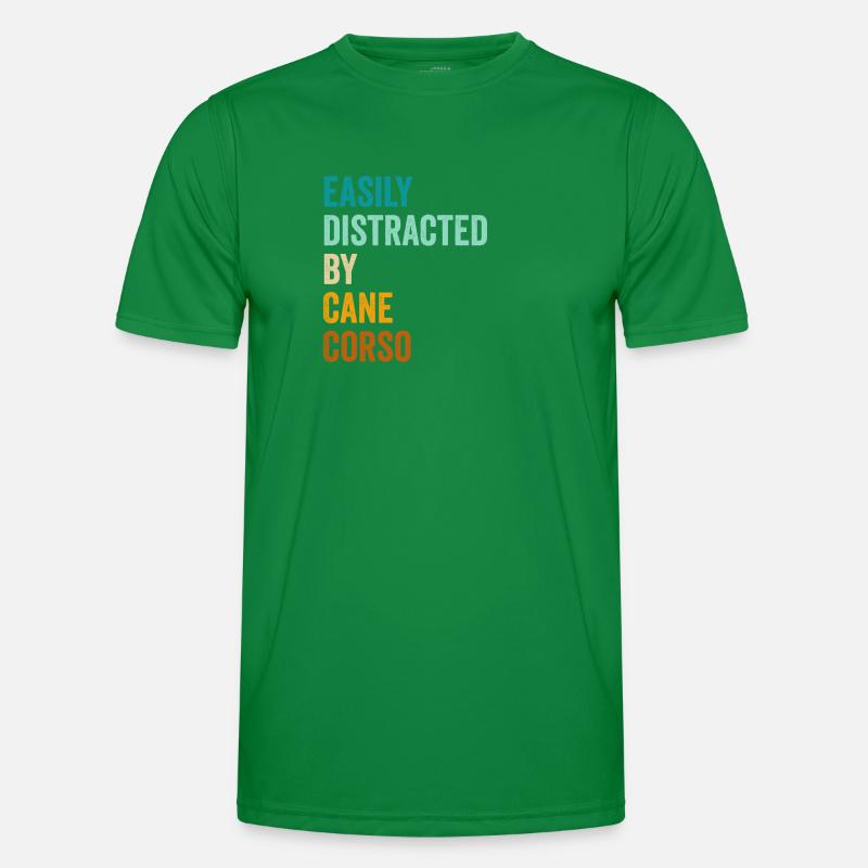 Easily Distracted By Cane Corso Men's Functional T-Shirt