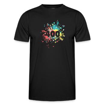 Status Mood Restful 400 Bad Request Color Splash - Men's Functional T-Shirt - black - Front - AI Model Male 178 dark (178cm)