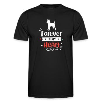 Irish Terrier pour toujours dans mon cœur - T-shirt sport Homme - noir - Devant - AI Model Male 178 dark (178cm)