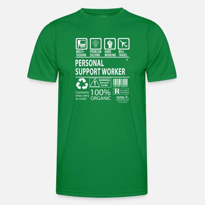 Personal Support Worker Multitasking Männer Funktions-T-Shirt