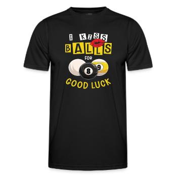 Pocketologist Billard Billard 8 Ball - T-shirt sport Homme - noir - Devant - AI Model Male 178 dark (178cm)