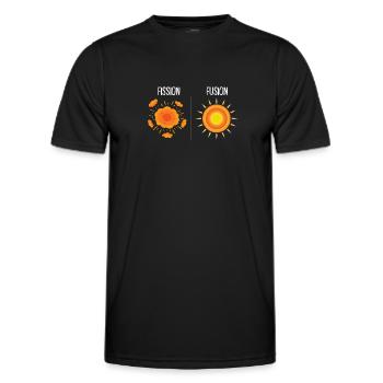 Physics Phyiker Nuclear Physics - Men's Functional T-Shirt - black - Front - AI Model Male 178 dark (178cm)