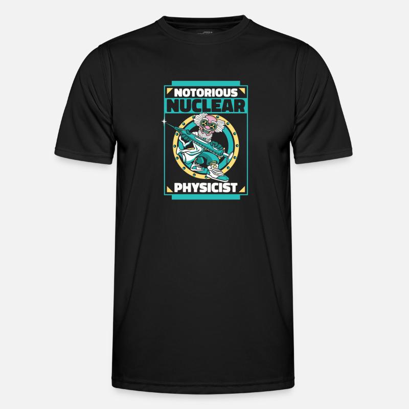 Physik Phyiker Kernphysik - Männer Funktions-T-Shirt - Schwarz