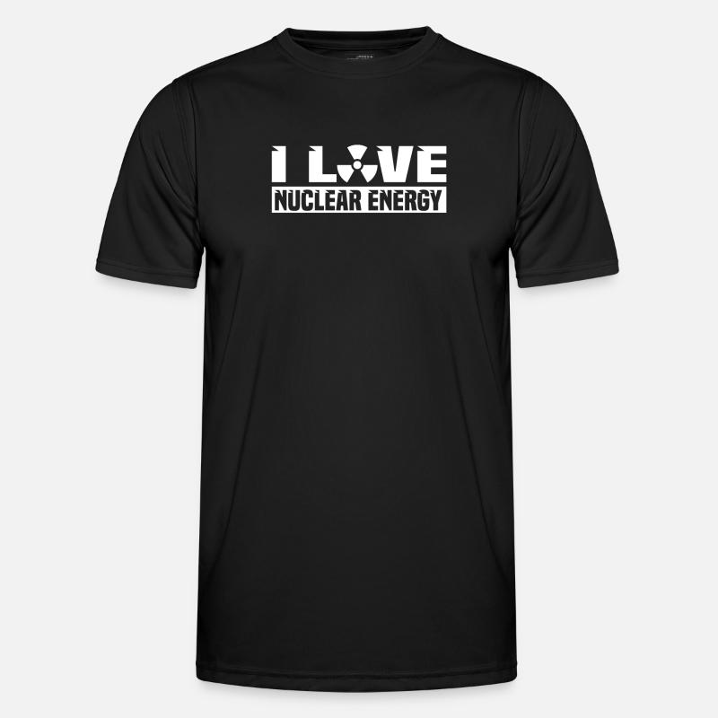 Physik Phyiker Kernphysik - Männer Funktions-T-Shirt - Schwarz