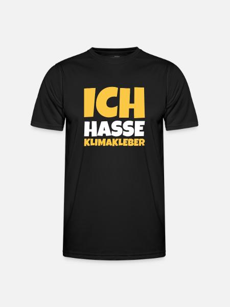 Straße ankleben Protest - Männer Funktions-T-Shirt - Schwarz