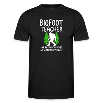 Bigfoot Party fournit des enseignants de Bigfoot - T-shirt sport Homme - noir - Devant - AI Model Male 178 dark (178cm)