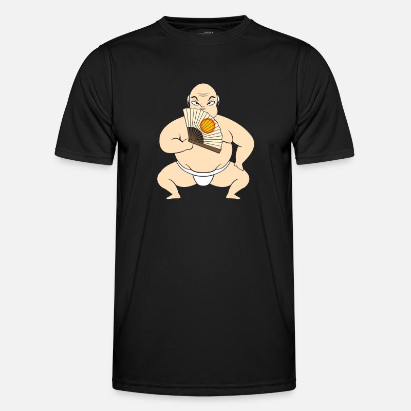 Samurai Funny Fun Naked - Men's Functional T-Shirt - black