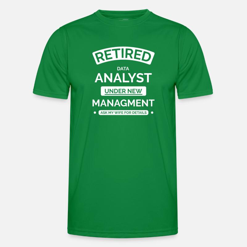 Datenanalyst im Ruhestand Männer Funktions-T-Shirt