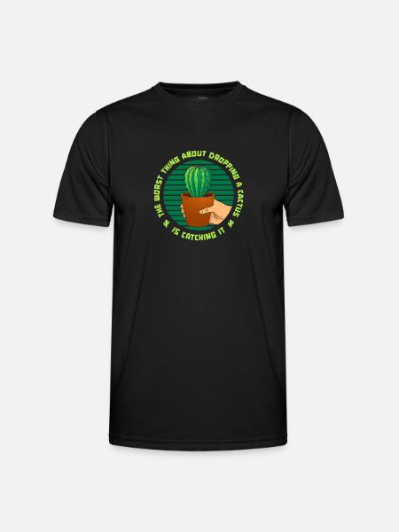 Cactus Garden - Men's Functional T-Shirt - black