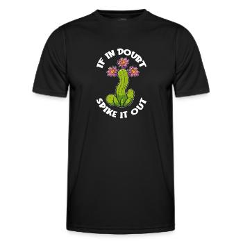 Kaktus Garten Kaktus - Männer Funktions-T-Shirt - Schwarz - Vorne - AI Model Male 178 dark (178cm)