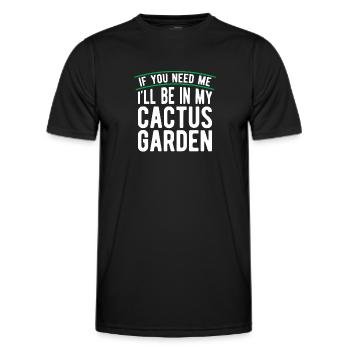 Kaktus Garten Kaktus - Männer Funktions-T-Shirt - Schwarz - Vorne - AI Model Male 178 dark (178cm)